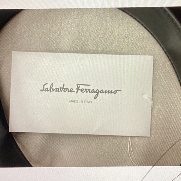 Ferragamo Reversible Adjustable Double-Gancini Leather Belt size 40 Auburn - Picture 2 of 10